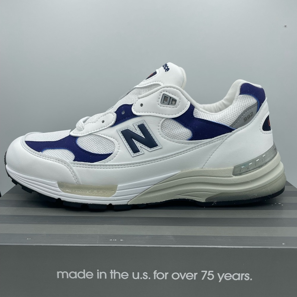 New Balance 992 Made In The USA ‘White Navy’ [M992EC] Mens Sizes